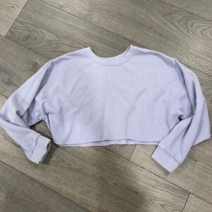 F21 cropped crewneck